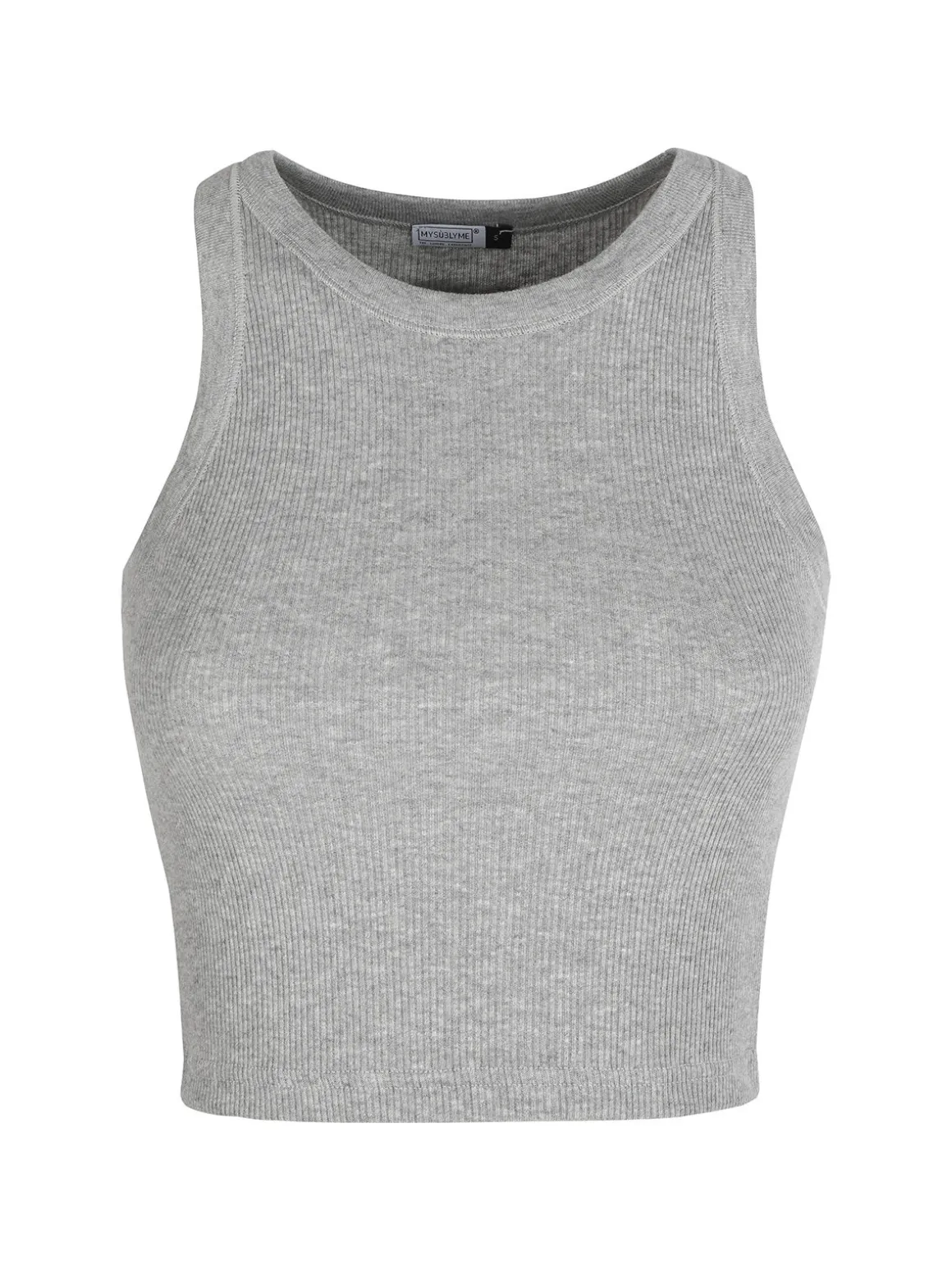 Sublyme Canotta cropped da donna a costine