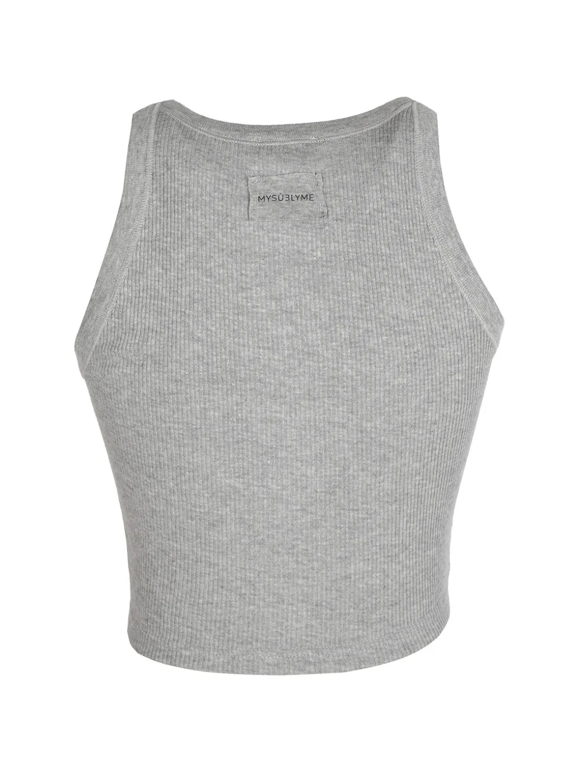 Sublyme Canotta cropped da donna a costine