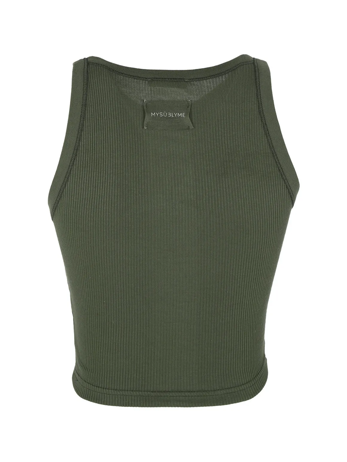 Sublyme Canotta cropped da donna a costine