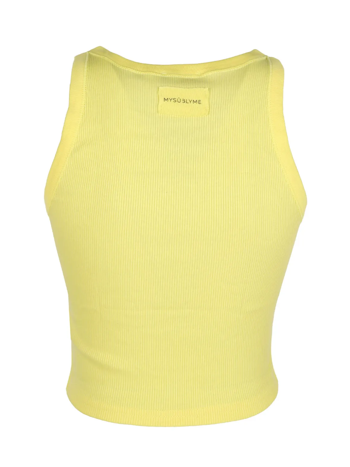 Sublyme Canotta cropped da donna a costine
