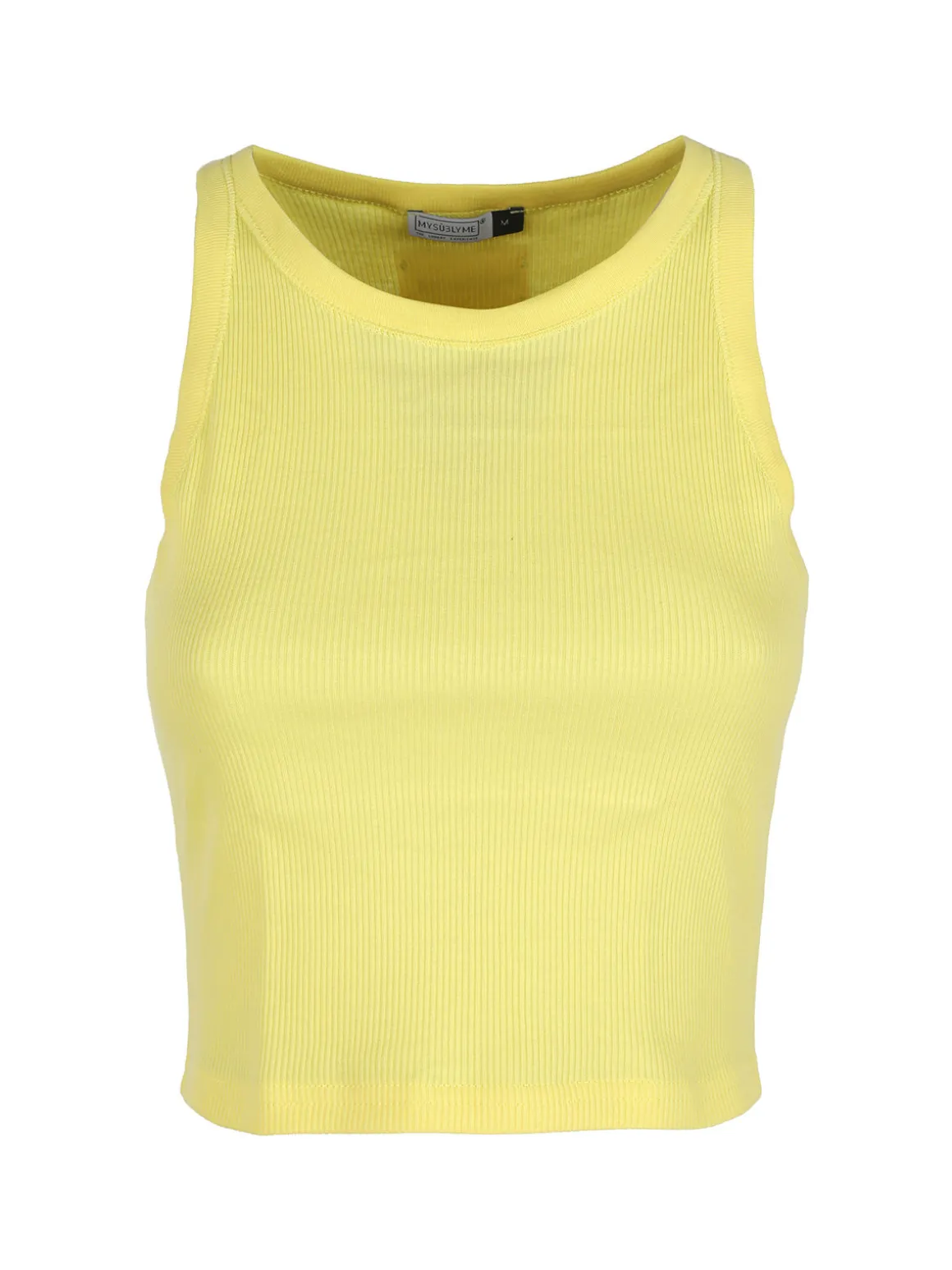 Sublyme Canotta cropped da donna a costine