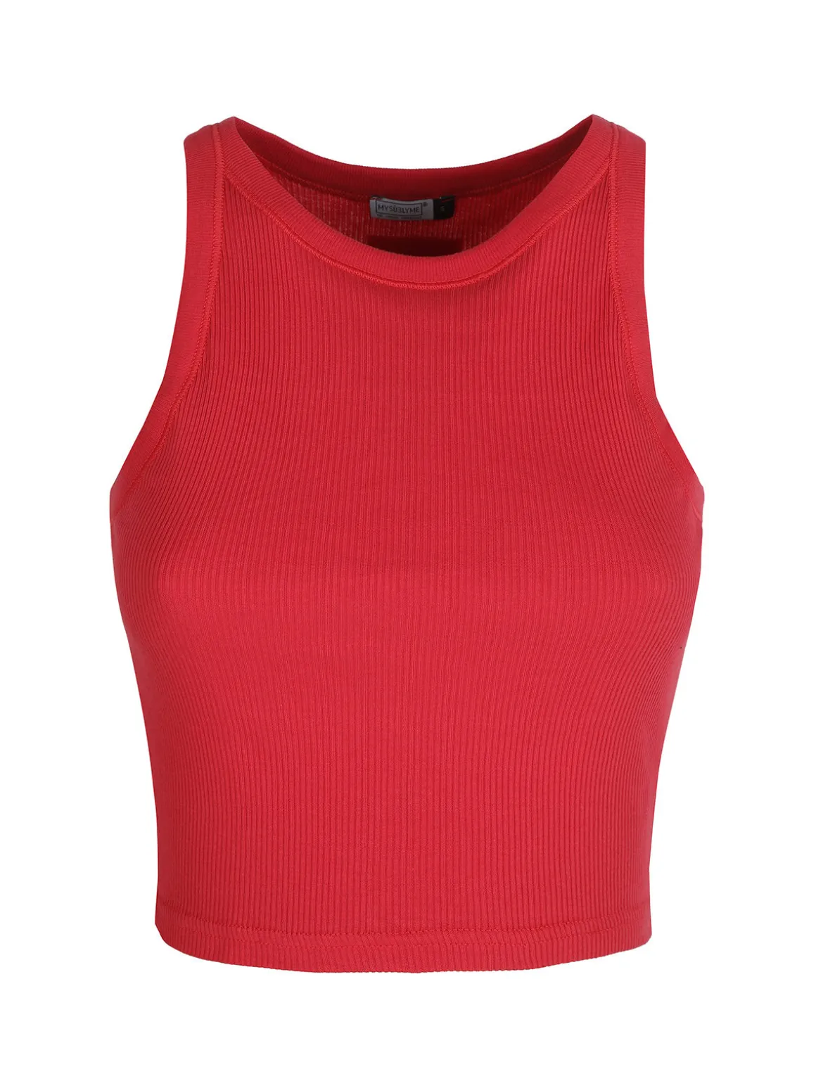 Sublyme Canotta cropped da donna a costine