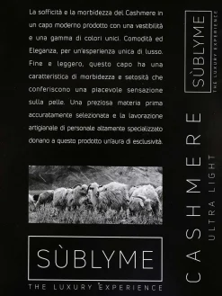 Sublyme Canotta donna con pizzo in misto cashmere