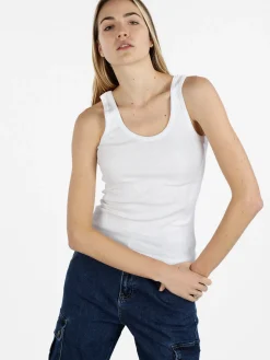 Sublyme Canotta girocollo da donna a costine