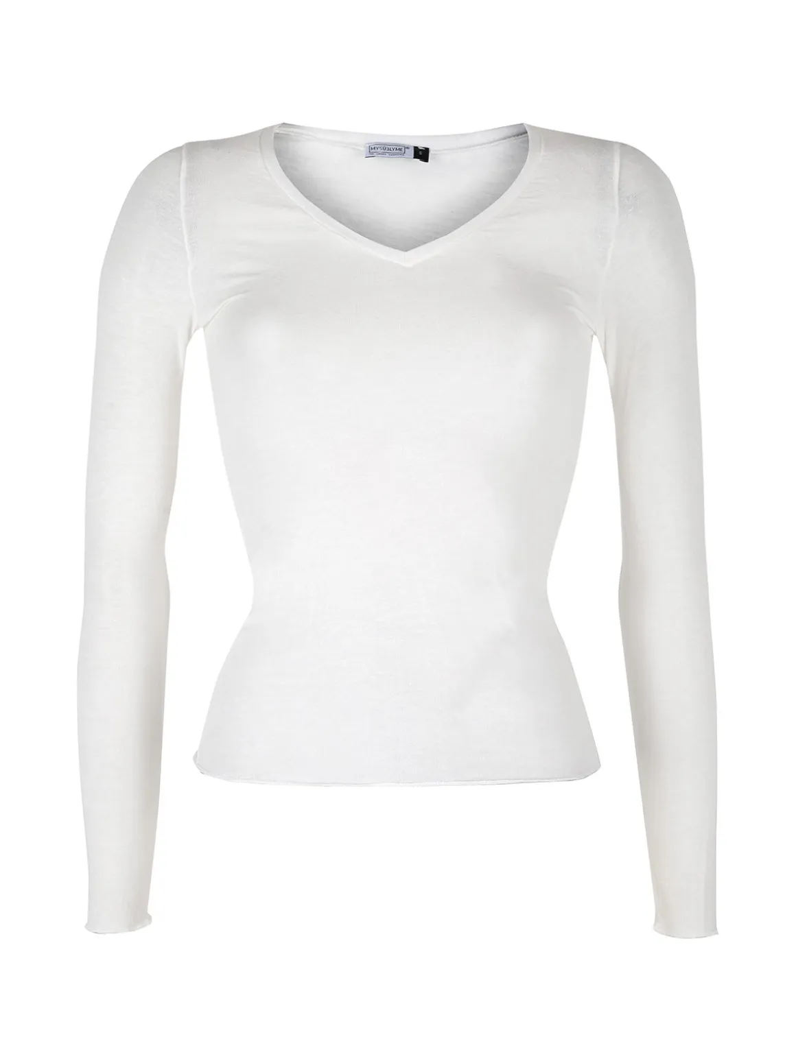 Sublyme Maglia donna manica lunga in cashmere scollo V