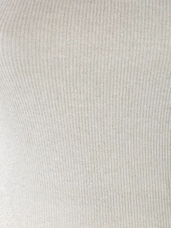 Sublyme Top donna a costine in lurex - oro