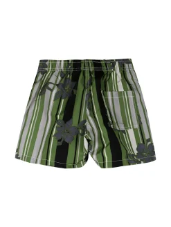 Sun & Beach Boxer da mare a fiori per bambino