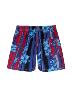 Sun & Beach Boxer da mare a fiori per bambino