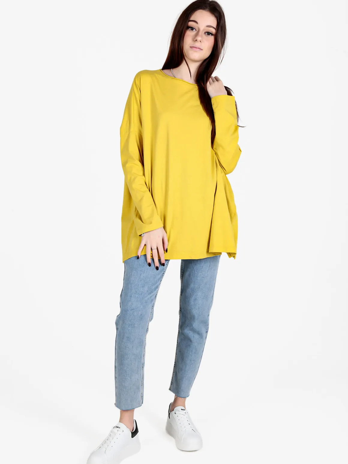 Sun Sun Maxi t-shirt donna oversize in cotone