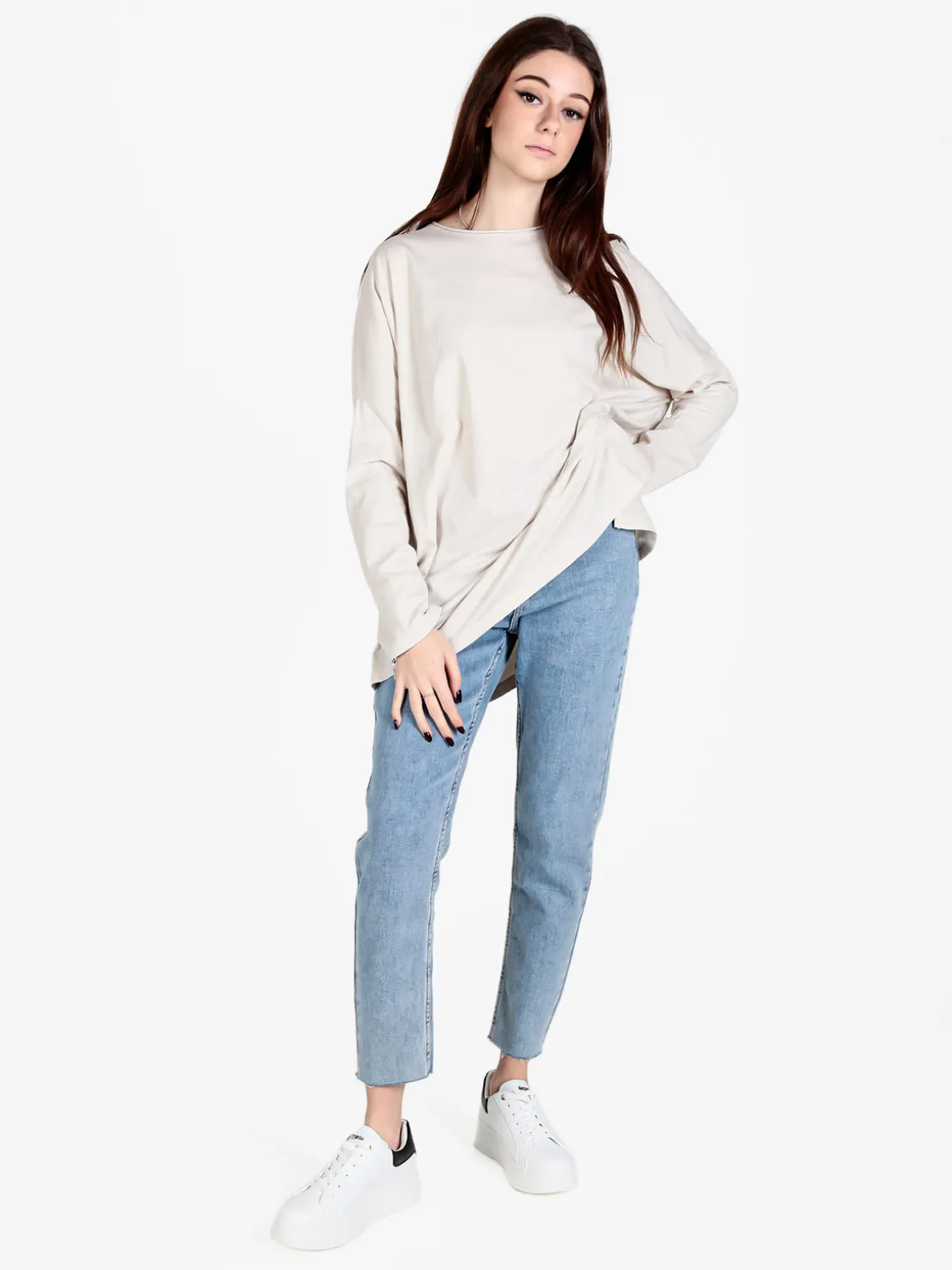 Sun Sun Maxi t-shirt donna oversize in cotone