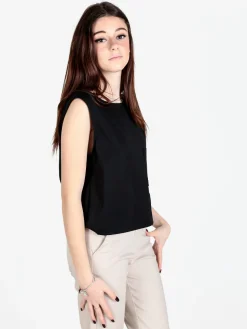 Sun Sun Top donna oversize in misto cotone