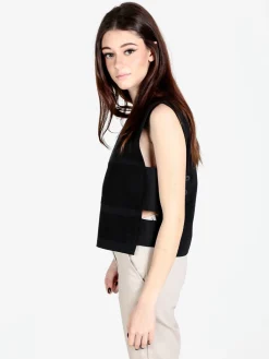 Sun Sun Top donna oversize in misto cotone