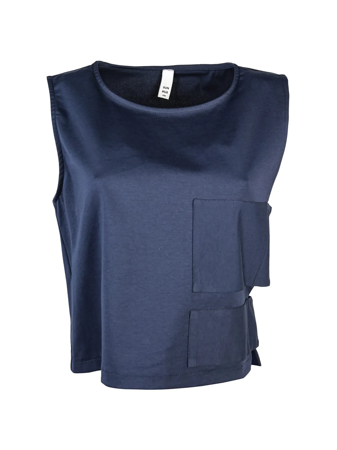 Sun Sun Top donna oversize in misto cotone
