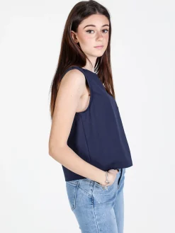 Sun Sun Top donna oversize in misto cotone
