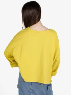 Sun Sun T-shirt cropped da donna con tasca