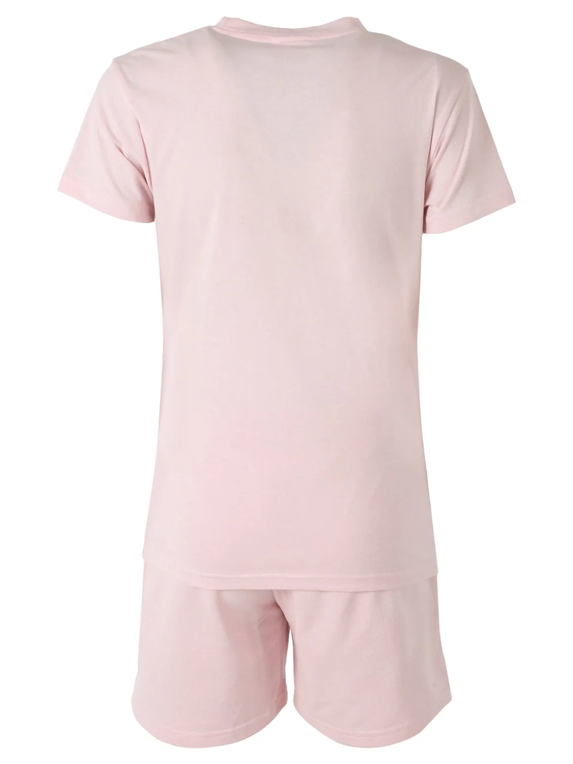 Superga Completo corto da donna in cotone con logo - rosa