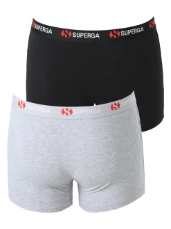 Superga Confezione da 2 boxer uomo in cotone