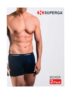 Superga Confezione da 2 boxer uomo in cotone
