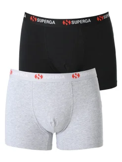 Superga Confezione da 2 boxer uomo in cotone