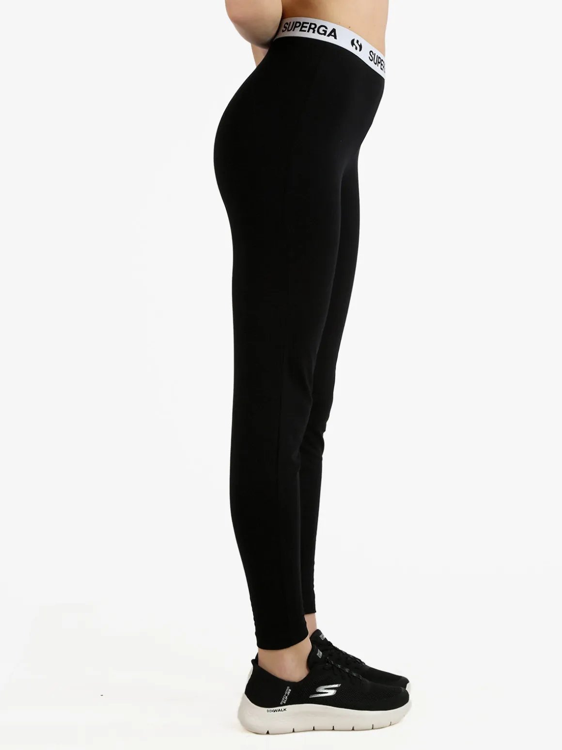 Superga Leggings donna sportivi con fascia stampata