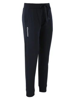 Superga Pantaloni tuta da donna in felpa con coulisse e polsini - blu scuro