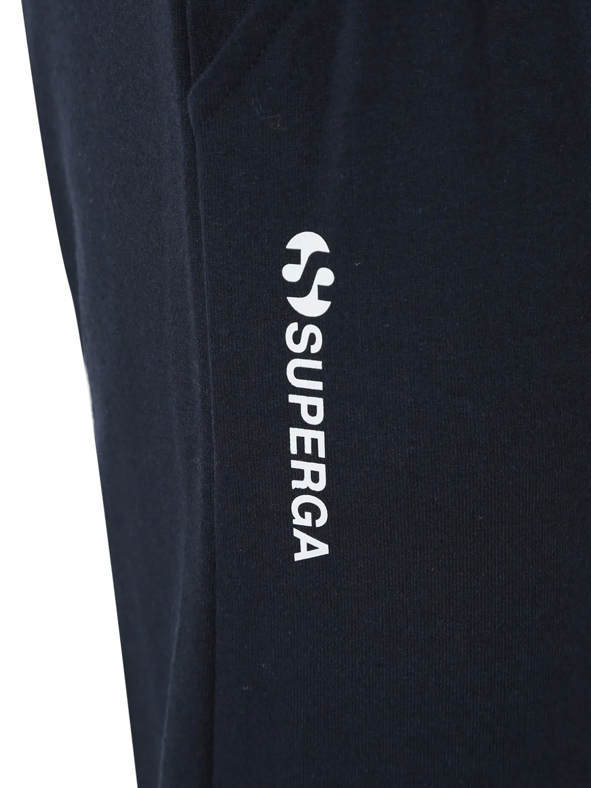 Superga Pantaloni tuta da donna in felpa con coulisse e polsini - blu scuro