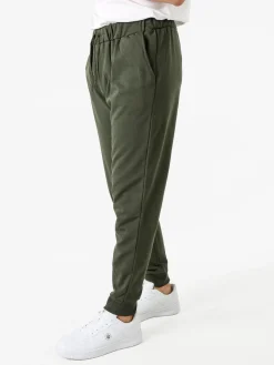 Superga Pantaloni tuta da uomo in felpa con coulisse e polsini - militare