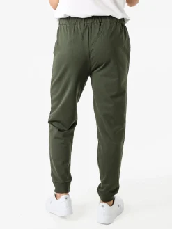 Superga Pantaloni tuta da uomo in felpa con coulisse e polsini - militare