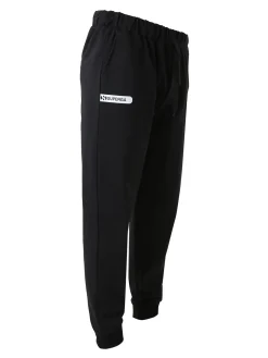 Superga Pantaloni tuta da uomo in felpa con coulisse e polsini - nero