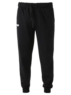 Superga Pantaloni tuta da uomo in felpa con coulisse e polsini - nero