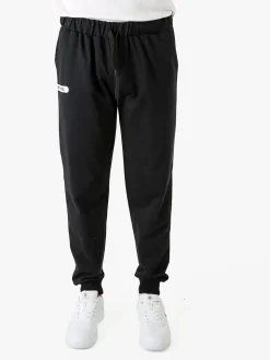 Superga Pantaloni tuta da uomo in felpa con coulisse e polsini - nero