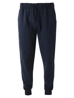 Superga Pantaloni tuta da uomo in felpa con coulisse e polsini - blu scuro