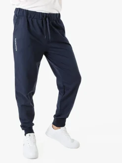 Superga Pantaloni tuta da uomo in felpa con coulisse e polsini - blu scuro
