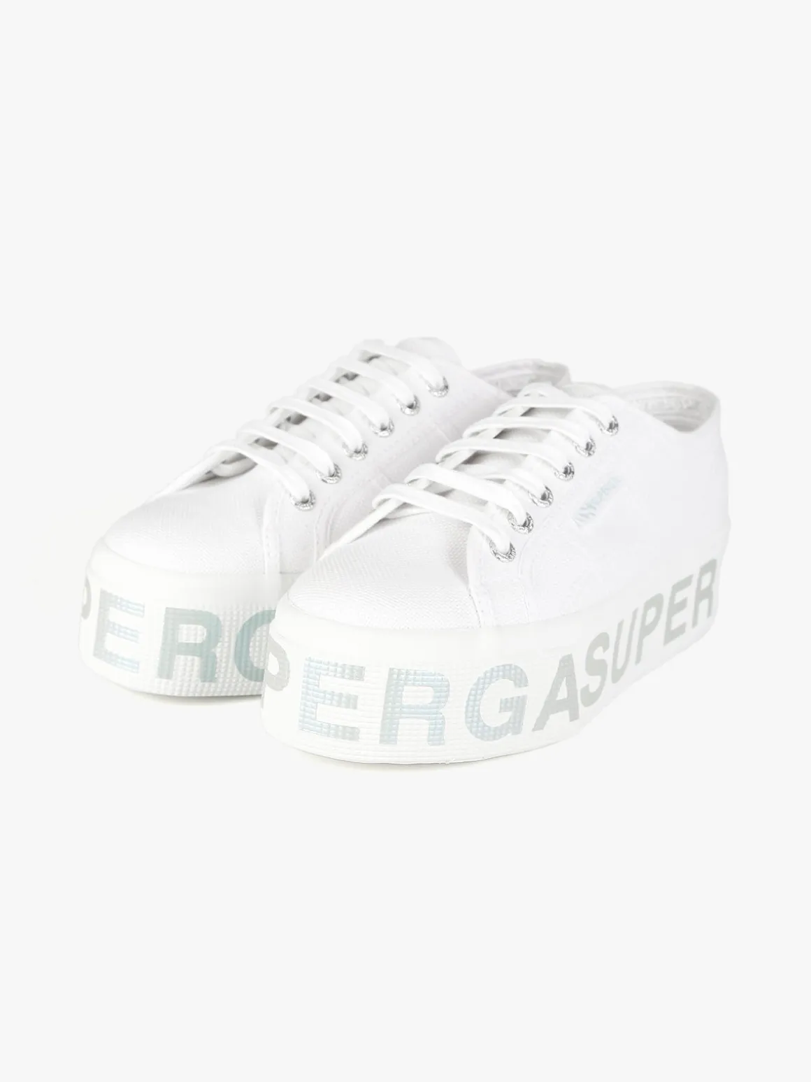 Superga 2790 PLATFORM LETTERING Sneakers donna in tela con platform
