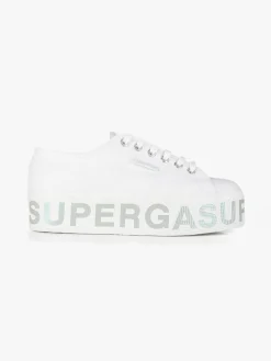 Superga 2790 PLATFORM LETTERING Sneakers donna in tela con platform