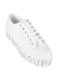 Superga 2790 PLATFORM LETTERING Sneakers donna in tela con platform
