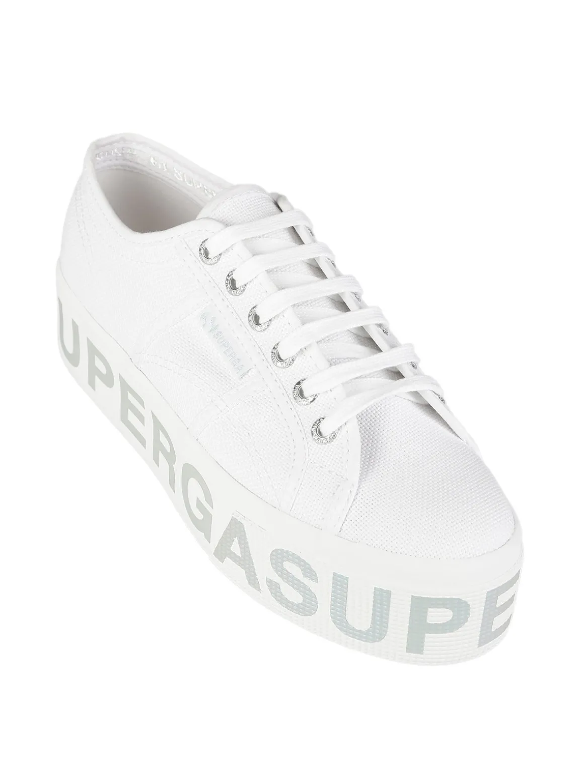 Superga 2790 PLATFORM LETTERING Sneakers donna in tela con platform