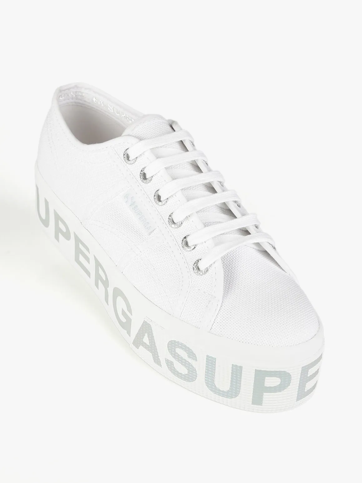 Superga 2790 PLATFORM LETTERING Sneakers donna in tela con platform