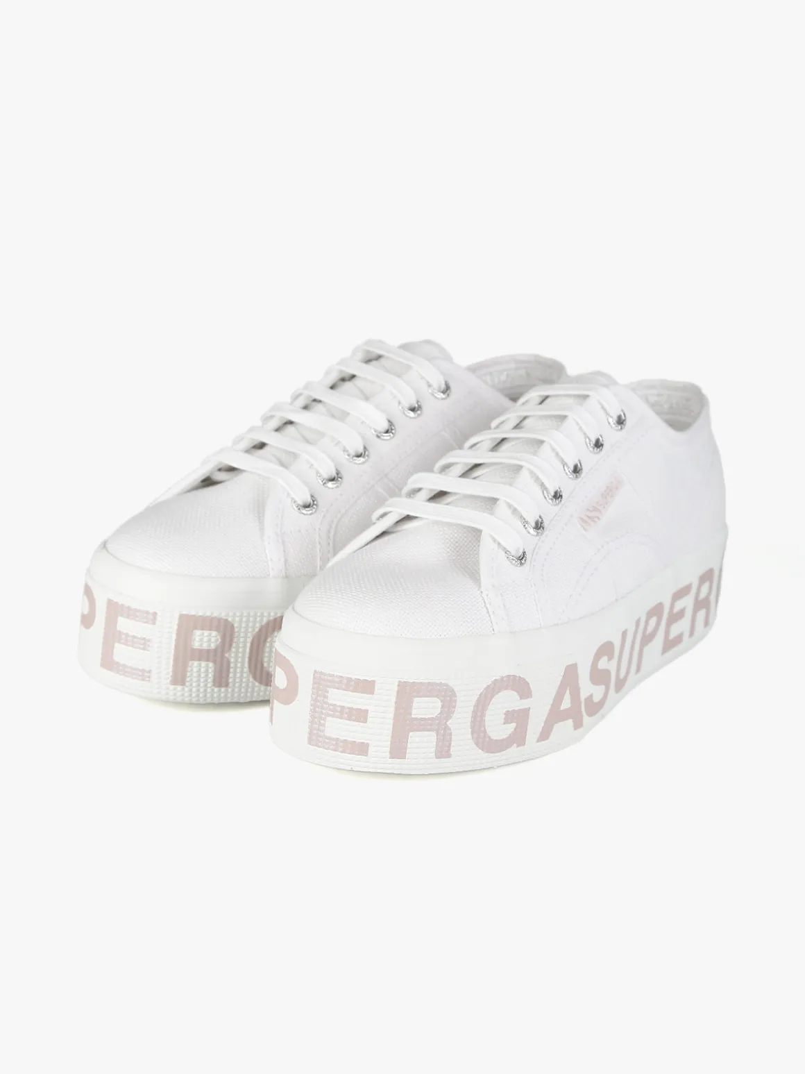 Superga 2790 PLATFORM LETTERING Sneakers donna in tela con platform