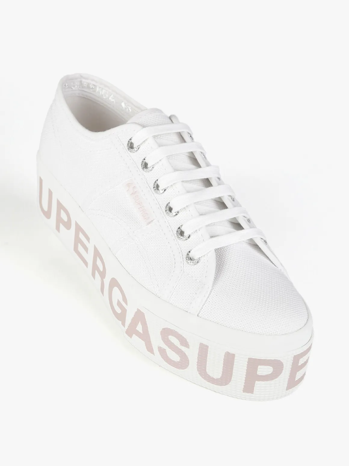 Superga 2790 PLATFORM LETTERING Sneakers donna in tela con platform