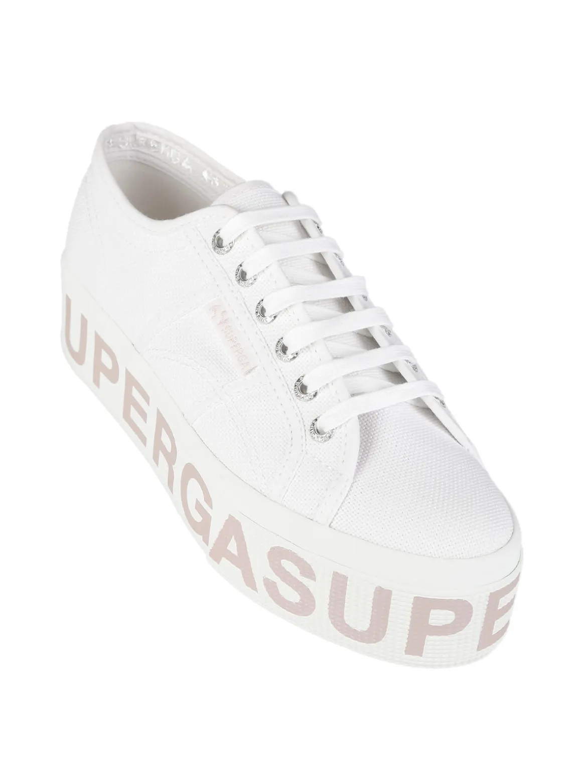 Superga 2790 PLATFORM LETTERING Sneakers donna in tela con platform