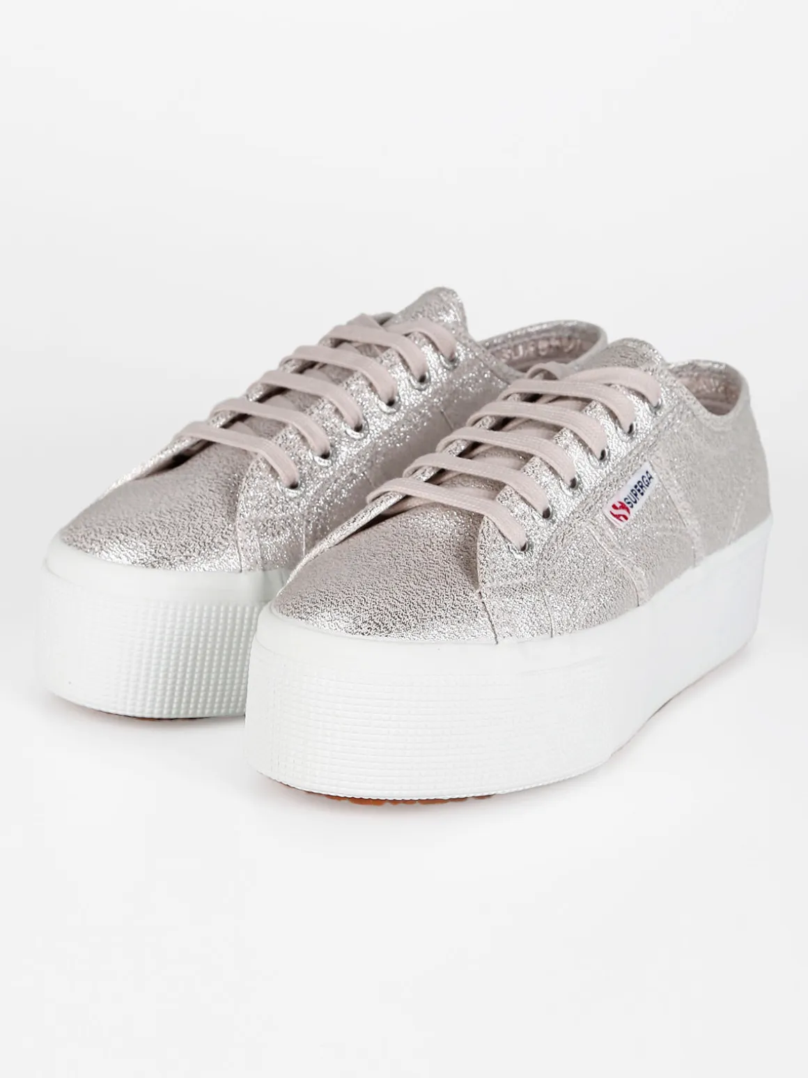 Superga Scarpe in tela donna con platform 2790 LAME