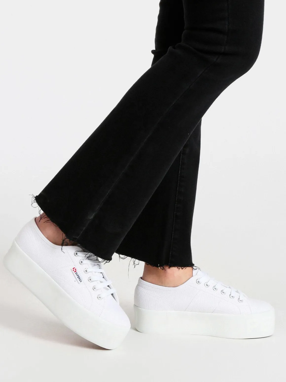 Superga Scarpe in tela donna 2790 SHINY PRINTED PLATFORM