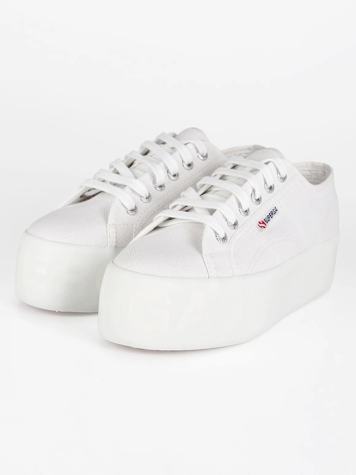 Superga Scarpe in tela donna 2790 SHINY PRINTED PLATFORM