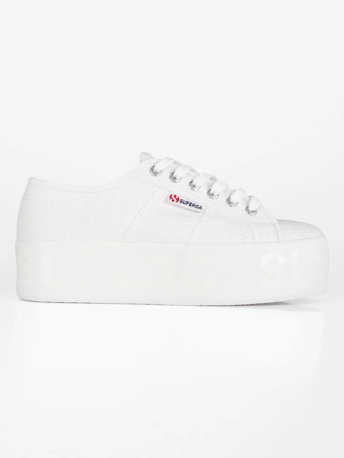 Superga Scarpe in tela donna 2790 SHINY PRINTED PLATFORM
