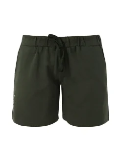 Superga Shorts donna in misto cotone con logo - militare