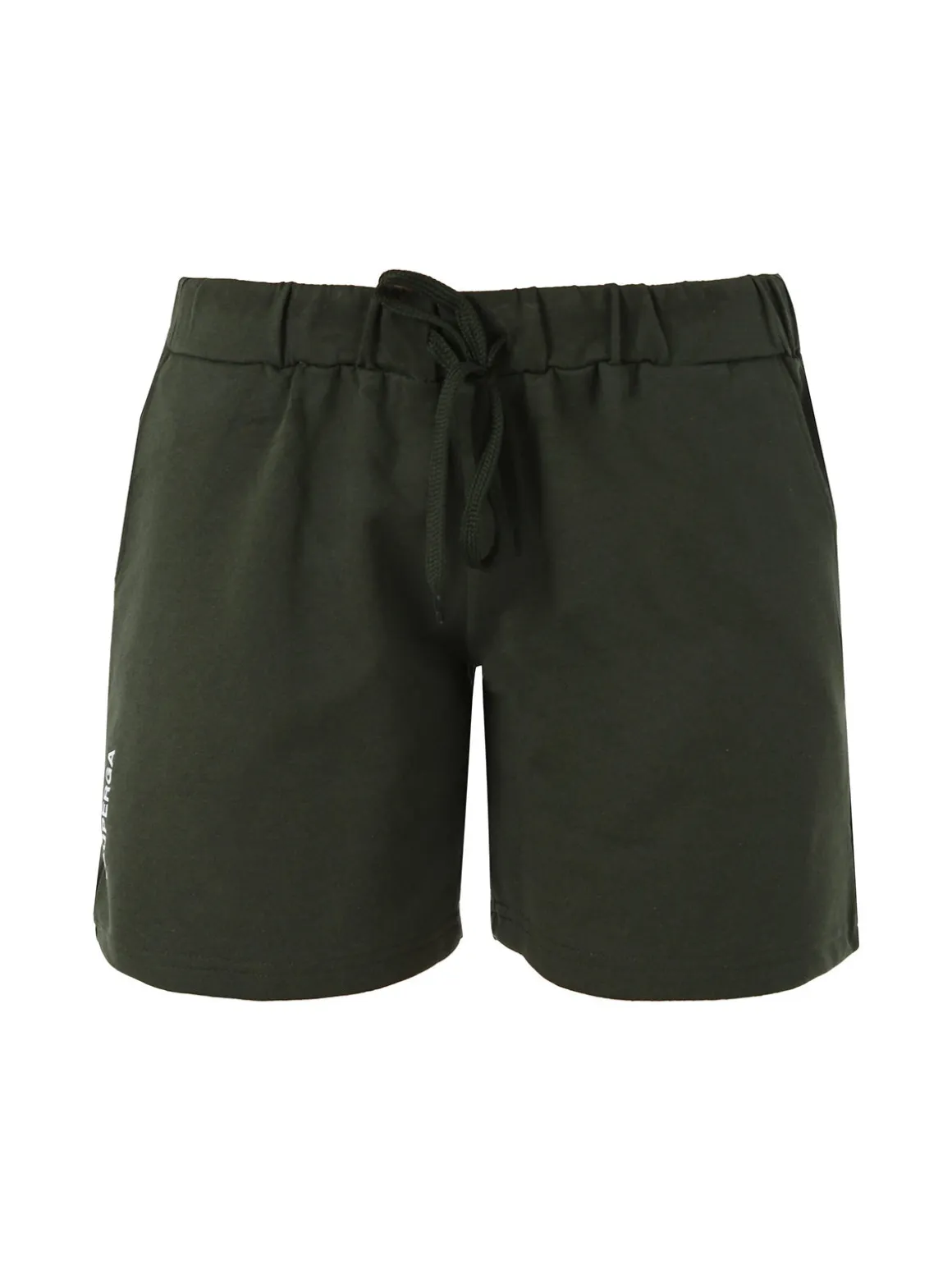 Superga Shorts donna in misto cotone con logo - militare