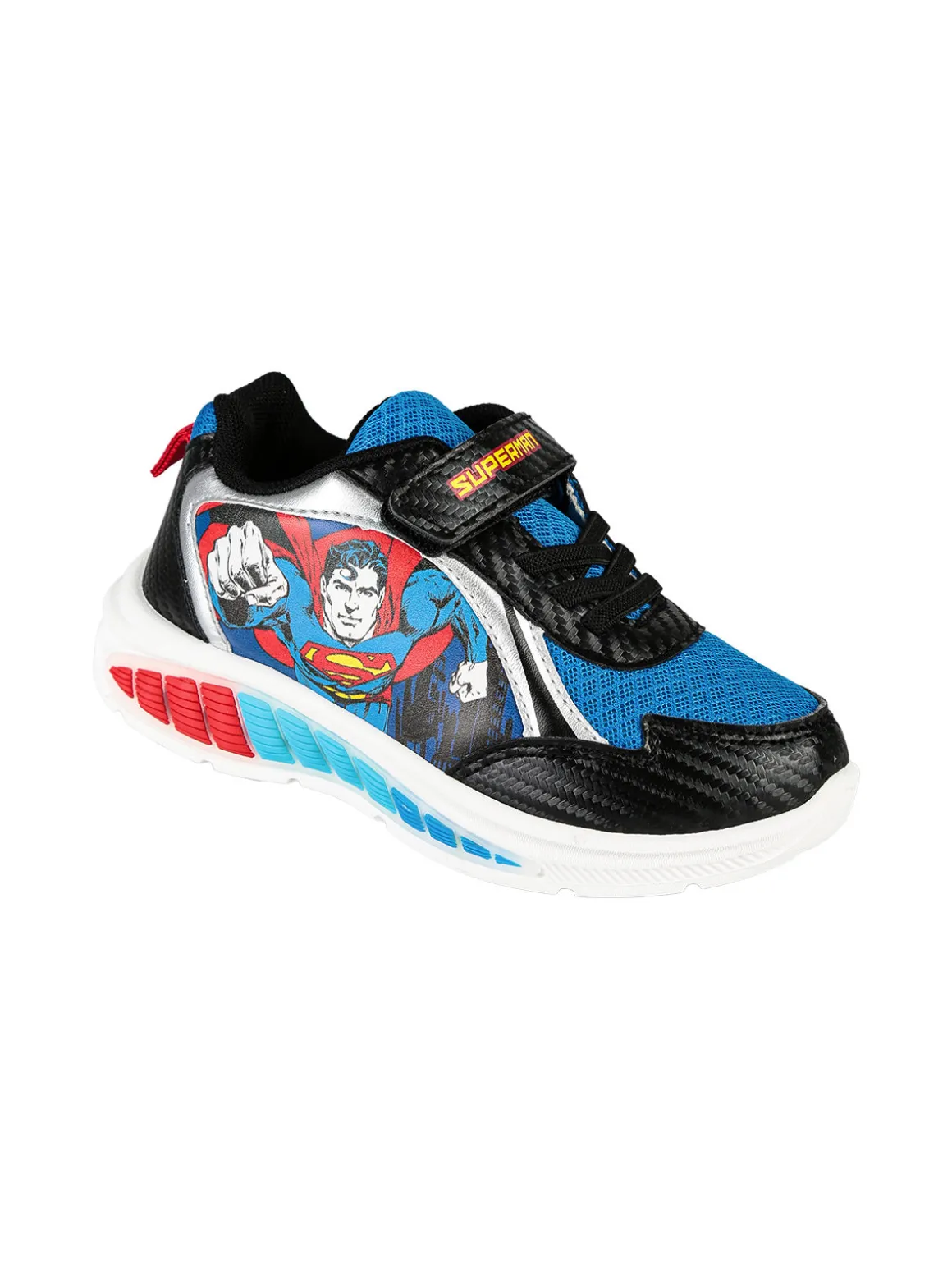 Superman Sneakers da bambino con strappo e luci - multicolore
