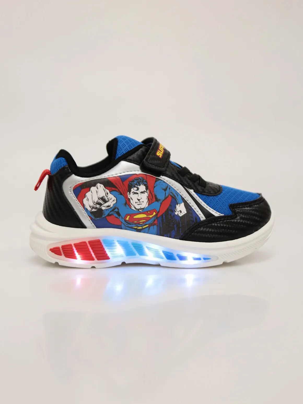 Superman Sneakers da bambino con strappo e luci - multicolore
