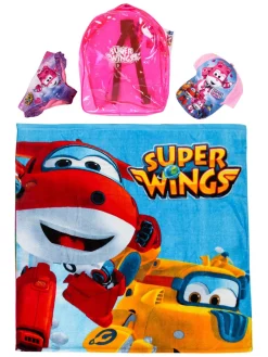 Super Wings Set cappello + slip + telo mare